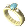 ladies ring blue opal glimmer md wht