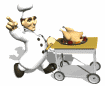 chef dominick pushing turkey cart md wht