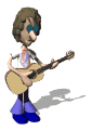 hippie playing guitar md wht
